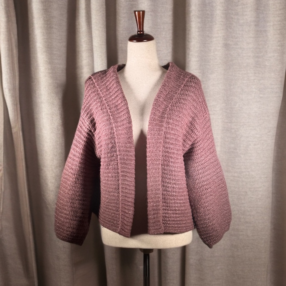 Wild Fable Pink Chunky Knit Cardigan Sweater